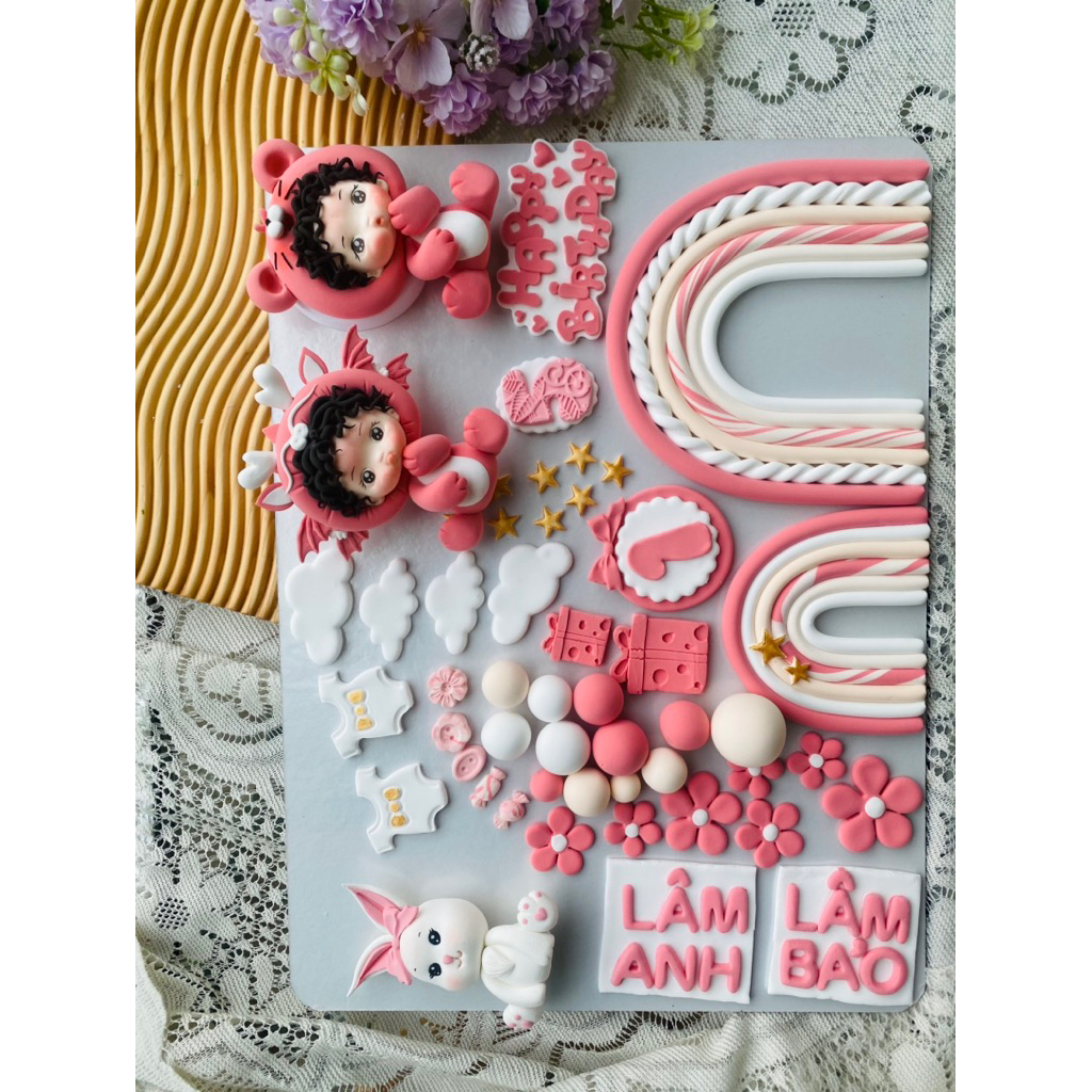 bộ đôi rồng + chuột ( khách cần lm chibi con vật j ib shop)
