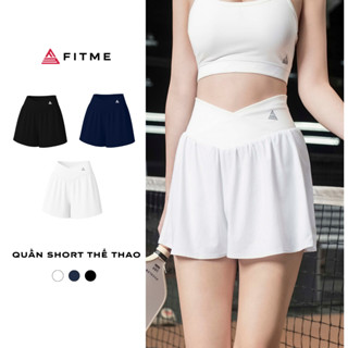 Quần short thể thao nữ Fitme Glow co giãn thoáng khí hỗ trợ tập gym, chạy bộ, pickleball, tennis QSGL01