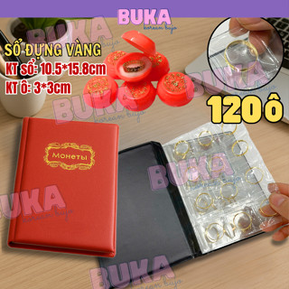 Sổ đựng nhẫn vàng Buka sổ tiết kiệm đựng vàng, trang sức, tiền xu sổ tiết kiệm đựng trang sức phụ kiện