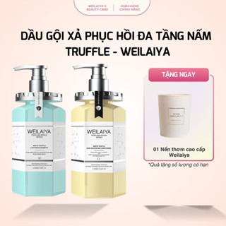 Bộ dầu gội xả đa tầng nấm Truffle, giảm gàu, giảm dầu bết tóc, phục hồi tóc khô hư tổn Weilaiya