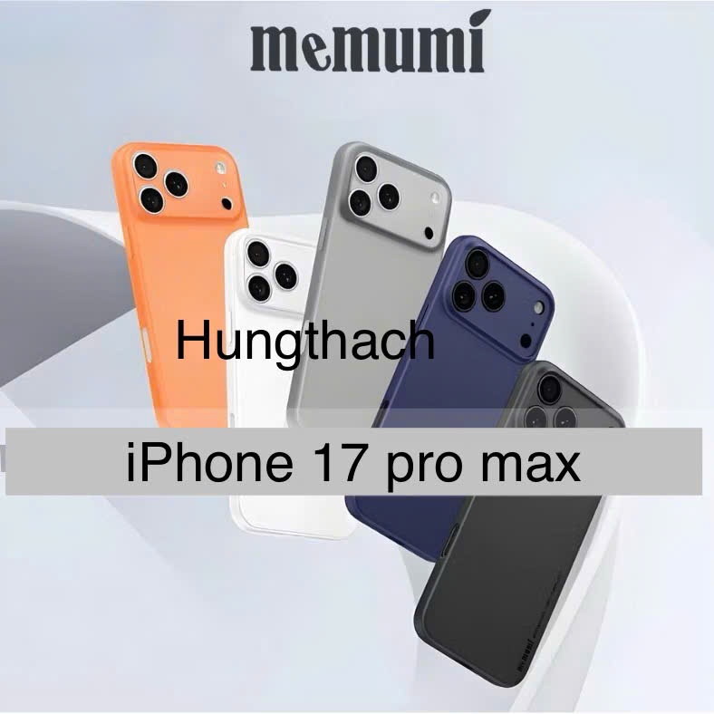 Ốp lưng memumi siêu mỏng Iphone 17 pro max / 17 pro / 17 air / 17 / 16 / 15 / 14 / 14 pro max siêu đ