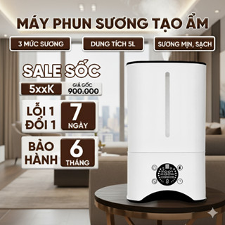 (Bản Mới) Máy Phun Sương Tạo Ẩm Cao Cấp, Máy Tạo Độ Ẩm Không Khí Diệt Khuẩn, Lọc Không Khí Phòng Ngủ Văn Phòng