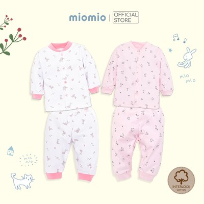 Combo 2 Bộ Quần Áo Thu Đông, Nút Giữa MIOMIO, Cho Bé Trai, Bé Gái (Từ 0 - 24 Tháng), Vải Cotton