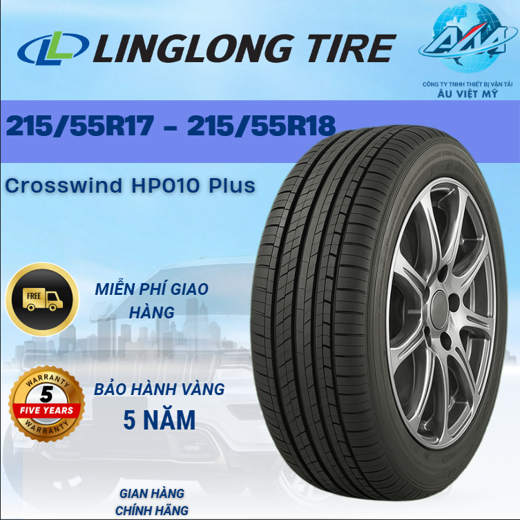 Lốp Xe Ô Tô Linglong 215/55R17, 215/55R18 Crosswind HP010 Plus – Êm Ái, Bám Đường, Nhập Khẩu –  Mazd