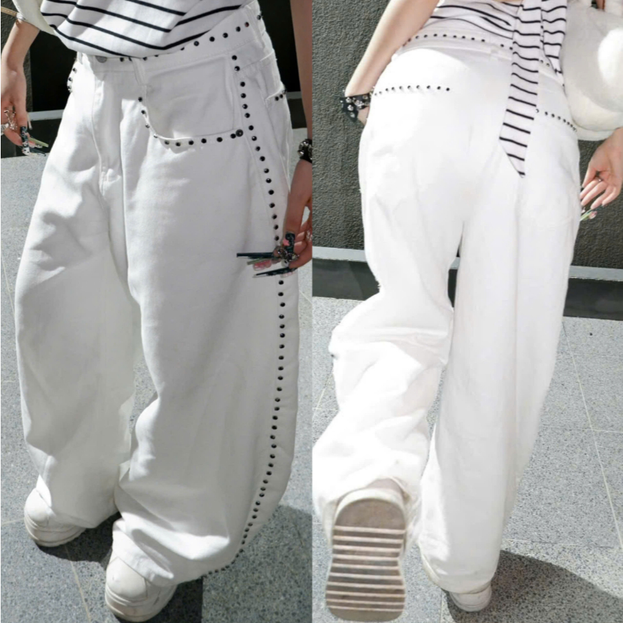 C39 Marcchivo Quần Unisex "White Bright"