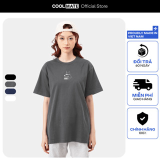   SALE TẾT-MỚI Áo thun nam nữ 100% Cotton Relaxed Fit IN Dober Man - Coolmate 