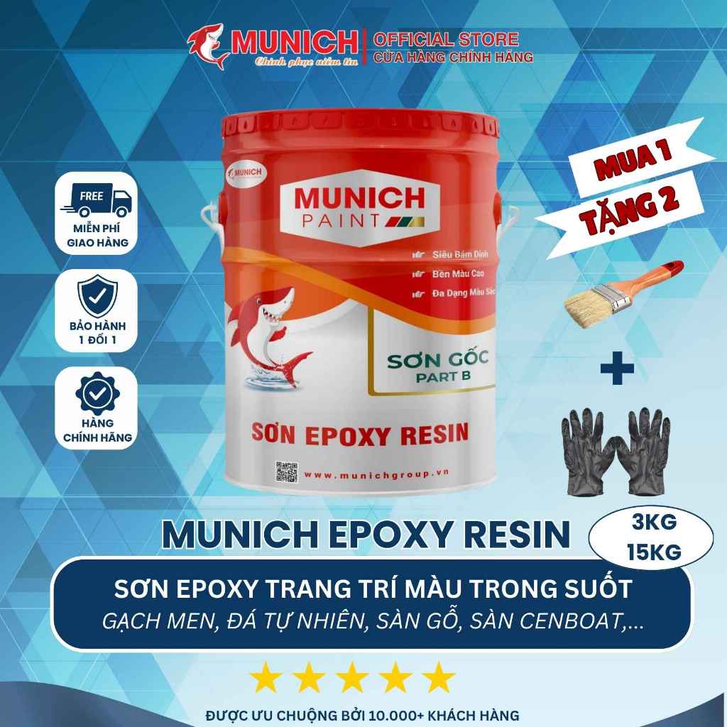 Sơn Epoxy trang trí - Munich Epoxy Resin màu trong suốt