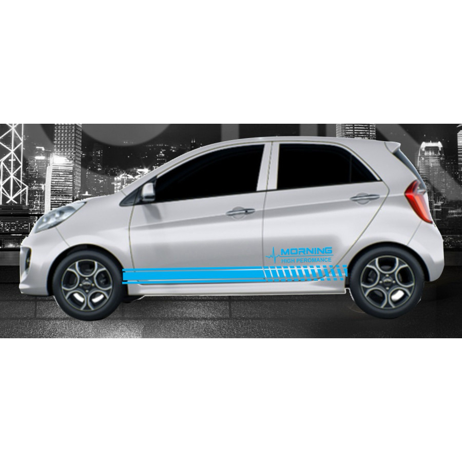 Tem Sườn Xe Ô Tô KiA MORNING,Team Decal Oto Kia,tặng kèm tem chữ kí theo yêu cầu hoặc tem nắp bình x