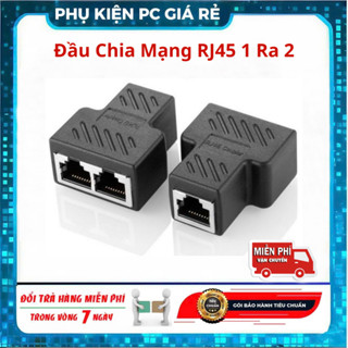 Đầu Chia Mạng RJ45 1 Ra 2 Hỗ Trợ Kết Nối LAN Internet Ổn Định Đầu Chuyển Đổi Ethernet Cho PC Laptop