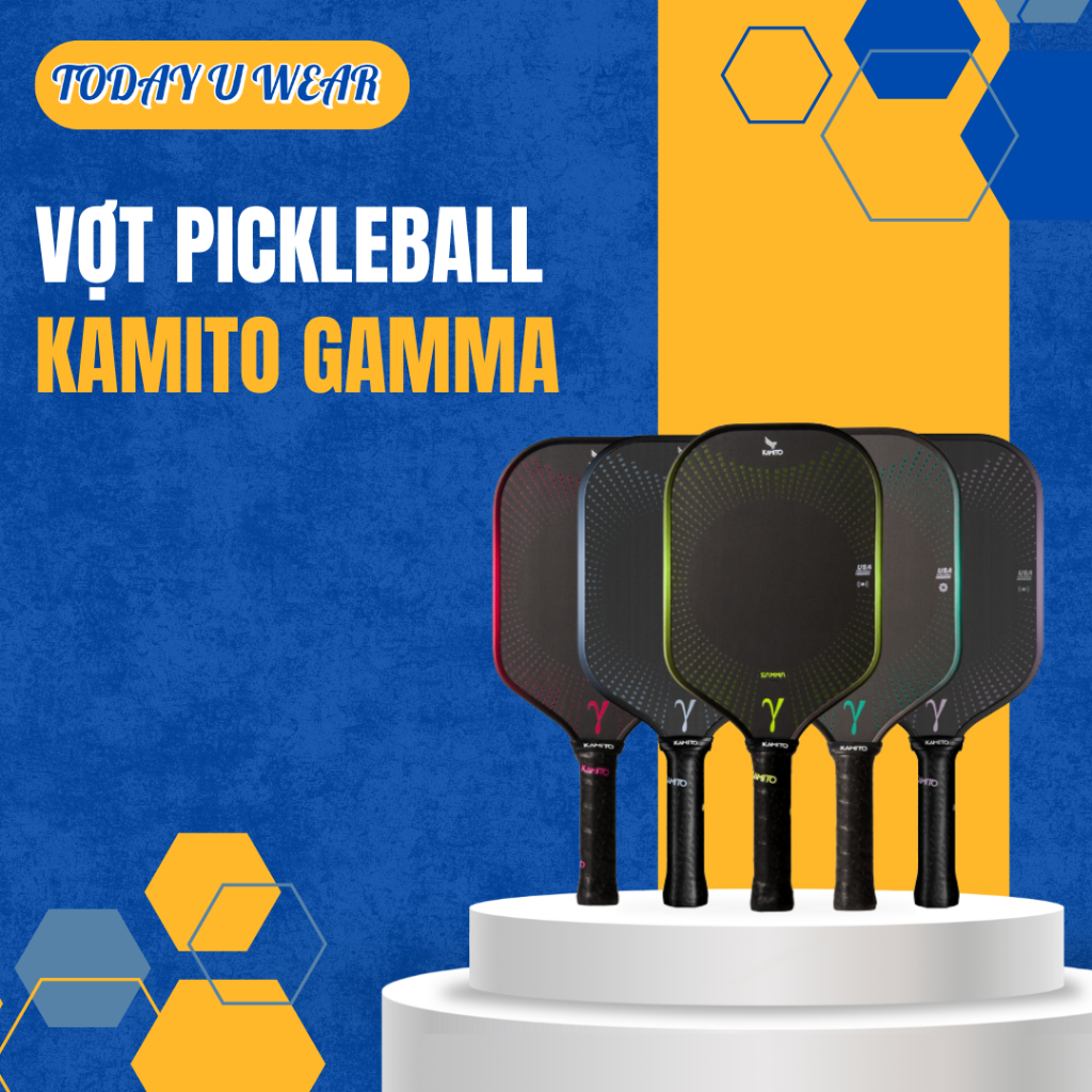 Vợt Pickleball Kamito Gamma 16mm – Kiểm Soát Vượt Trội, Chuẩn Thi Đấu, Bảo Hành Chính Hãng