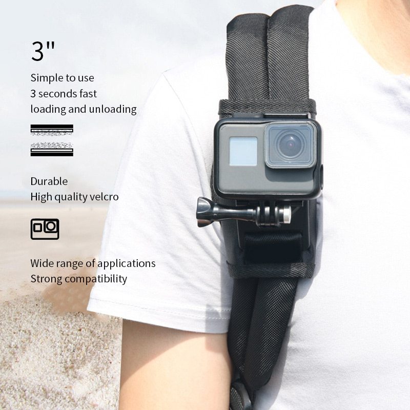 [BÁN BUÔN] Dây Đeo Vai Gắn Gopro 10 9 8 7 6 5 4 FREESHIP Cho Balo Tiện Lợi