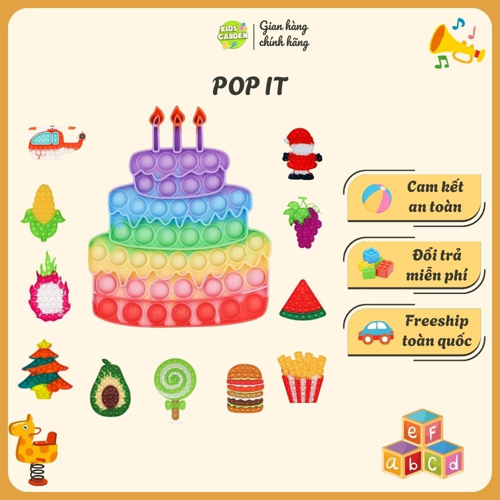 Đồ Chơi Pop it Ahihi Cao Cấp, Giải Trí Thông Minh, Giảm Căng Thẳng cho Người Lớn, Trẻ Em