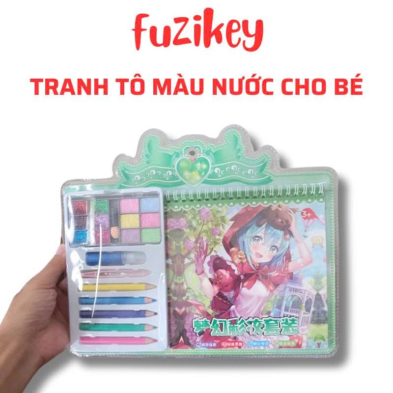 Tranh Tô Màu Nước Kuromi Cho Bé Bộ Màu Nước Vẽ Tranh Sáng Tạo Đồ Chơi Học Tập