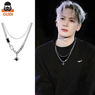  Vòng Cổ Nam Nữ Layer 2 Tầng Basic Đính Đá Thời Trang Hàn Quốc Dây Chuyền Titan Không Gỉ Unisex Phong Cách Cá Tính Gudi 