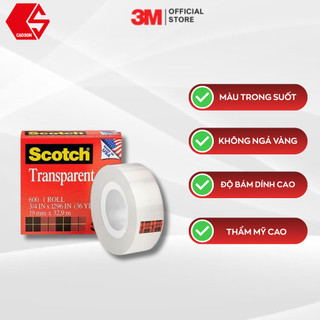 Băng keo trong suốt Scotch 600