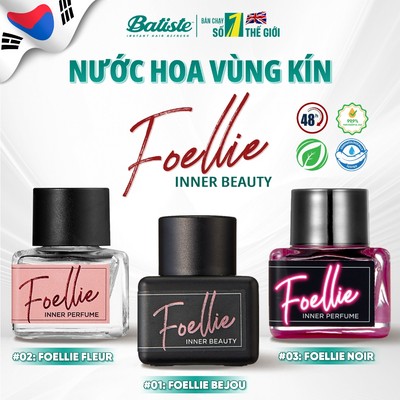 [Che tên] Nước Hoa Vùng Kín Foellie Eau de Bijou hương thơm quyến rũ, lưu hương 48H khử mùi hiệu quả