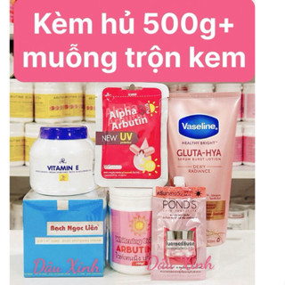 [6 món] Combo Bạch Ngọc Liên + Vaseline 10x trắng da toàn thân hàng chính hãng trắng nhanh sau 7 ngày