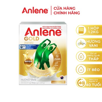 [Deal độc quyền Hannah Olala] Sữa Bột Anlene Gold Hương Vani 1.2kg