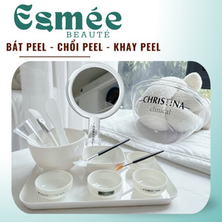 Chổi quét peel da, bát peel da, bát nhựa rửa mặt, khay spa phong cách Hàn Quốc - ESMEE BEAUTE