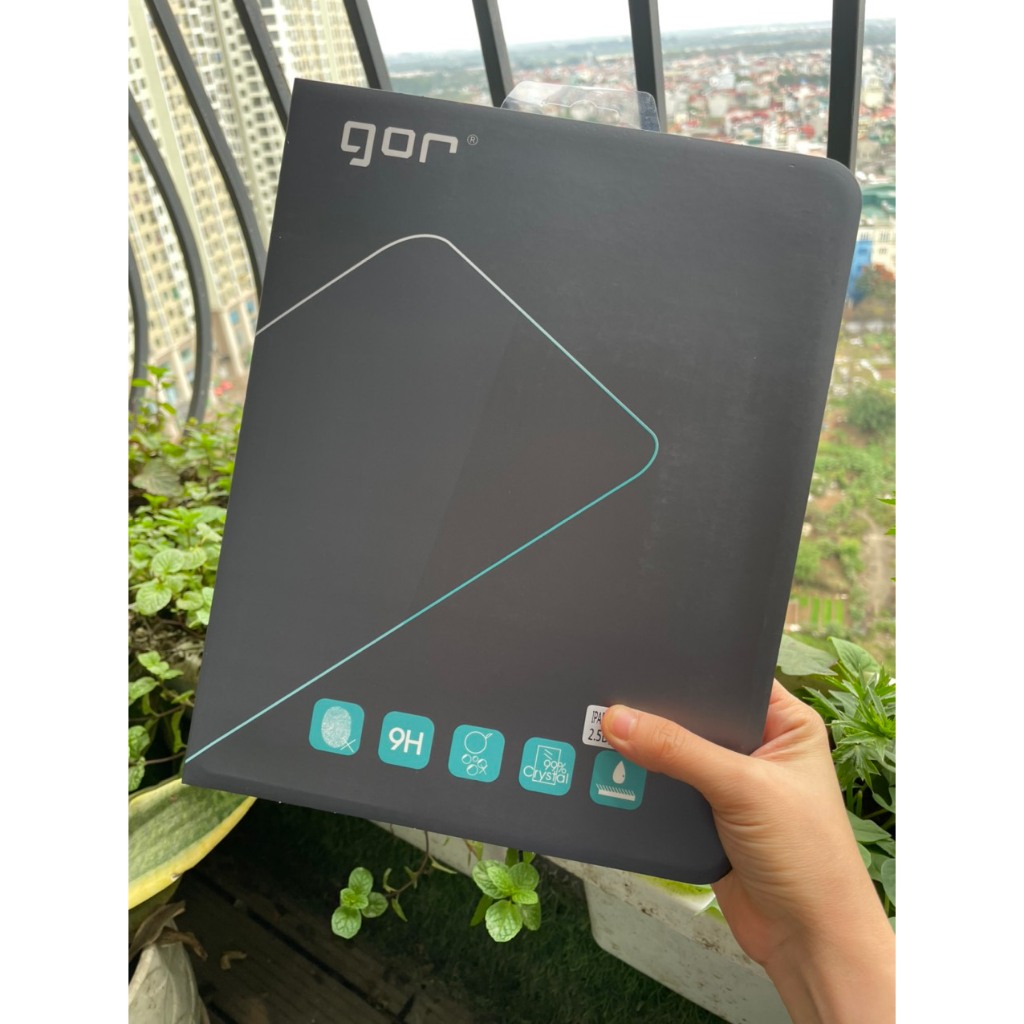 Kính cường lực iPad Air 7 M3 11 inch 2025 GOR phủ nano siêu mượt ,trong suốt