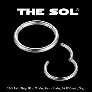   1 CHIẾC  Khuyên Tai  XỎ  Thép Titan Hoop Tròn 1.2mm thesolvn 