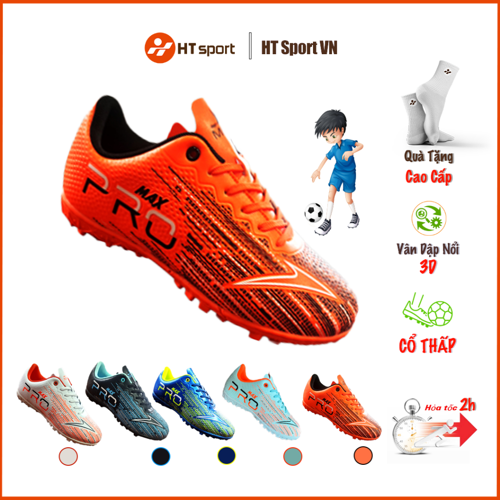 Giày đinh đá banh trẻ em Unisex Mira PRO MAX BABY | Khâu Full Đế Cao Su TF