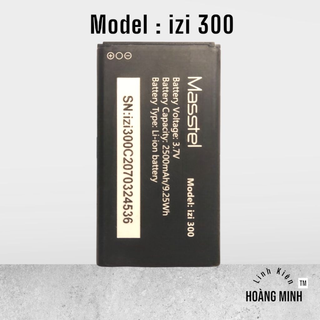 Pin Masstel izi 300 - 2500mAh Đã Qua Sử Dụng [1666]