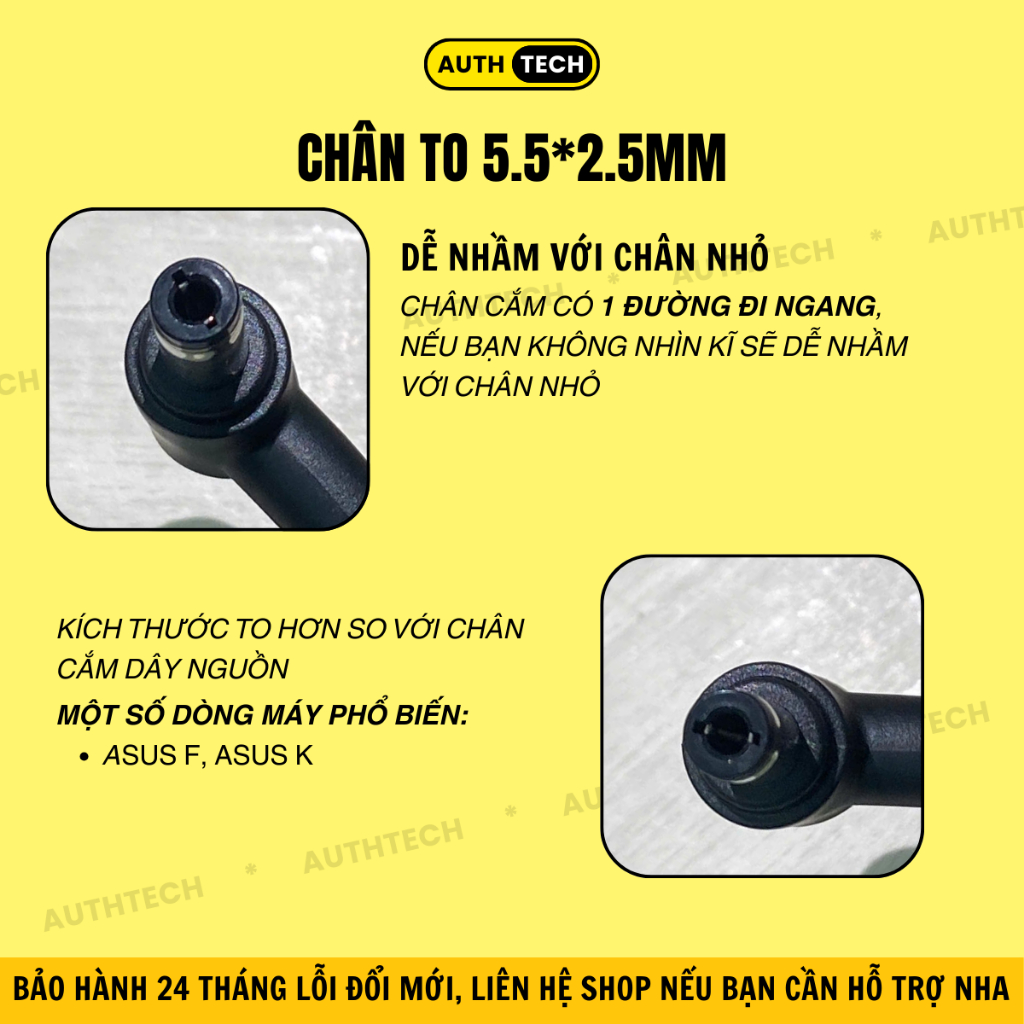 Sạc Laptop Asus 65W/90W, Sạc Asus Chân Nhỏ/To, Cục Sạc Máy Tính Asus Vivobook, BẢO HÀNH 24 THÁNG | BigBuy360 - bigbuy360.vn