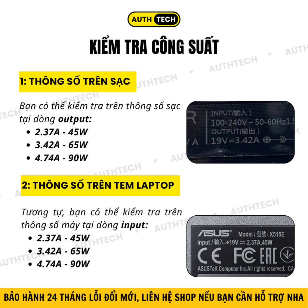 Sạc Laptop Asus 65W/90W, Sạc Asus Chân Nhỏ/To, Cục Sạc Máy Tính Asus Vivobook, BẢO HÀNH 24 THÁNG | BigBuy360 - bigbuy360.vn