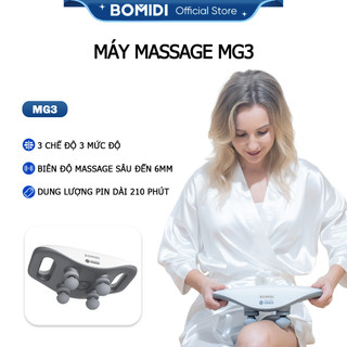 Máy Massage BOMIDI MG3-Massage Cầm Tay 4 Đầu Đỡ Đau Cho Người Hiệu Quả-12 Tháng. 