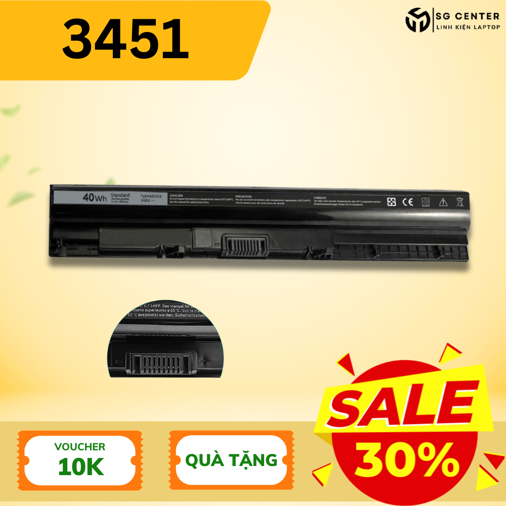 Pin laptop Dell Inspiron 3451, 3458, 3467 – M5Y1K (4 cell)