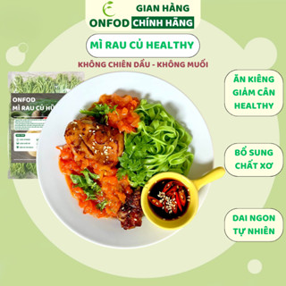 Mì rau củ healthy ONFOD ăn kiêng giảm cân cho người tiểu đường eatclean gym yoga mẹ bầu bé ăn dặm 300g