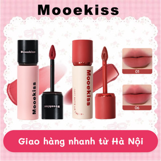 Mooekiss Son Không dính cốc Kỹ thuật khóa màu Son lì Son môi 6 Màu Có Sẵn 3g