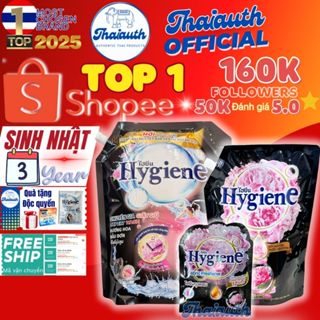 [Combo 3 tiện lợi] Nước giặt + Nước xả vải + Túi thơm Hygiene Thái Lan đậm đặc lưu hương cực lâu