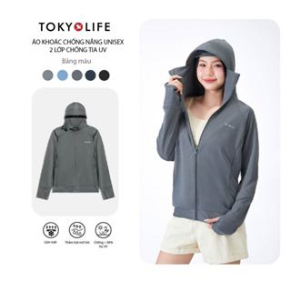   FORM RỘNG- LÙI 1 SIZE  Áo Khoác Chống Nắng Chống Tia UV Unisex 2 Lớp Dày Dặn Thoáng Khí 40004137 - TOKYOLIFE 