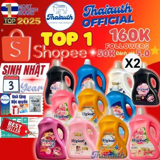   Combo 2 can  Nước xả vải Hygiene 6600ml Expert Care nội địa Thái đậm đặc siêu thơm 