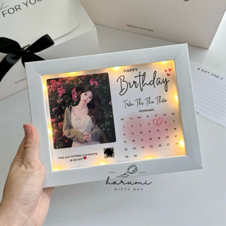  Set quà khung ảnh kèm mã lời nhắn ý nghĩa Set quà tặng sinh nhật tặng người yêu Harumi Gifts Box 