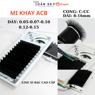 Mi khay ACB Cong C-CC,Dày 0.05-0.07-0.10-0.12-0.15,bắt keo tốt_Lông Mi ACB, Dụng cụ nối mi TUẤN SKY