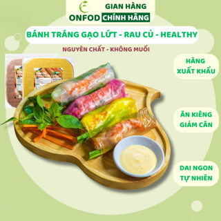 Bánh tráng cuốn gạo lứt rau củ ngũ sắc healthy ONFOD ăn kiêng giảm cân eat clean 500g