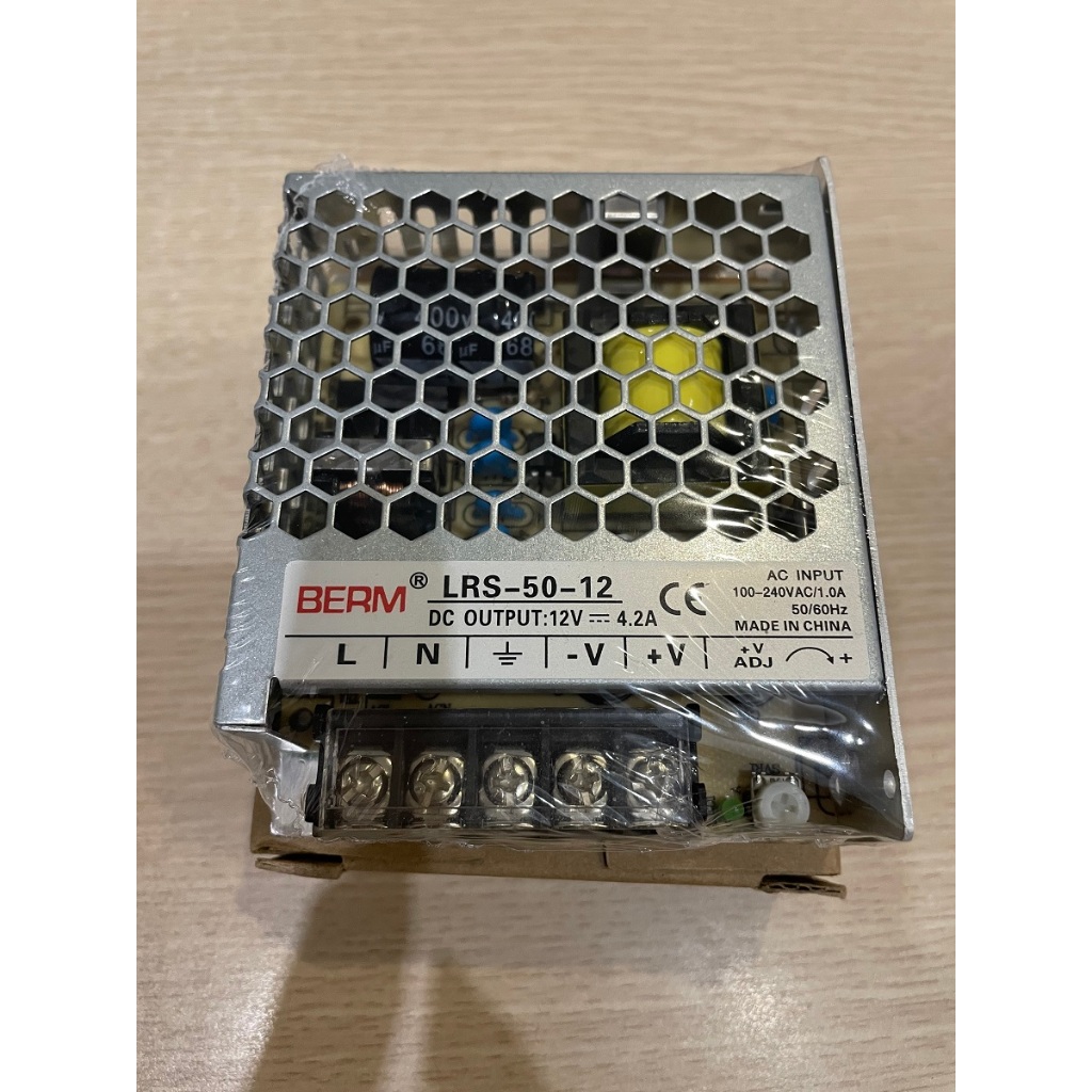 Bộ nguồn xung 50W 12VDC LRS-50-12 hãng BERM
