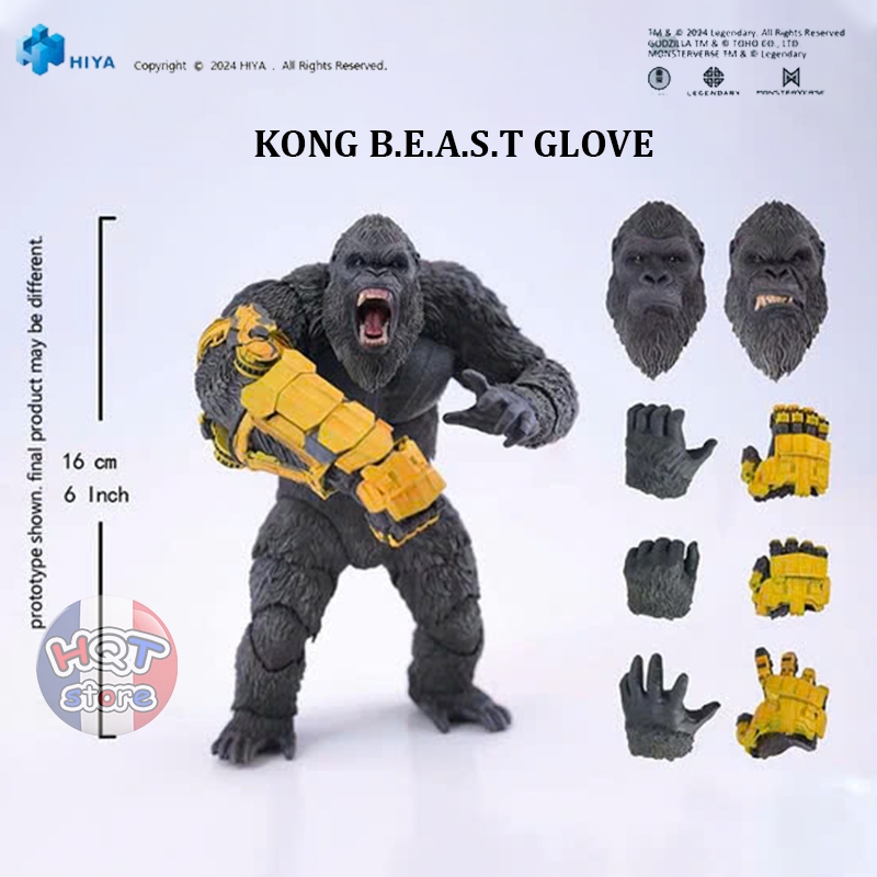 Mô hình Kong B.E.A.S.T Glove Ver Action Figure HIYA Godzilla x Kong The New Empire