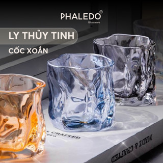 Cốc thuỷ tinh, ly thuỷ tinh đựng rượu & nước uống trang trí xoắn sang trọng Bắc Âu - PHALEDO (PL-0922)