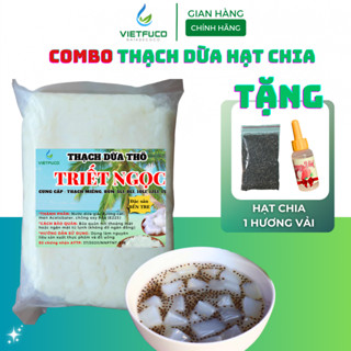 [Set 1KG] Thạch dừa thô hạt chia Triết Ngọc - Nguyên liệu topping tặng hương