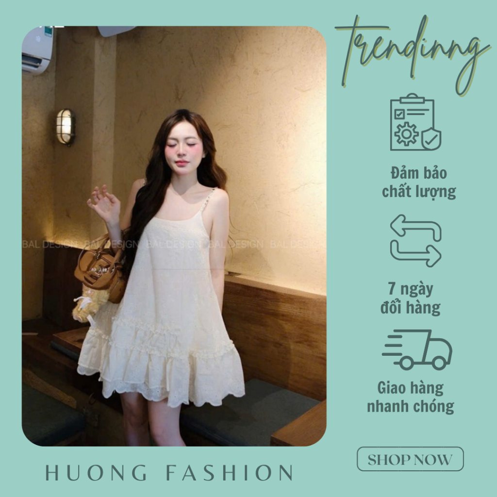 Váy ren hoa 5 cánh Hương fashion