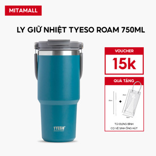 Bình giữ nhiệt Tyeso ROAM 750ML, inox 304, có nắp đậy và ống hút, giữ nhiệt 8-12H | TS-8827