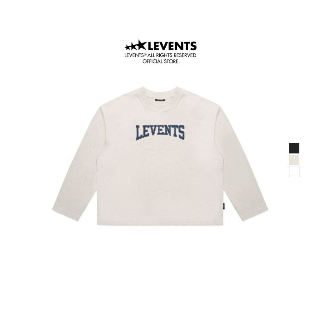  Áo Thun Tay Dài Levents Seasonal Long Sleeve Boxy Tee 100% Cotton Unisex 