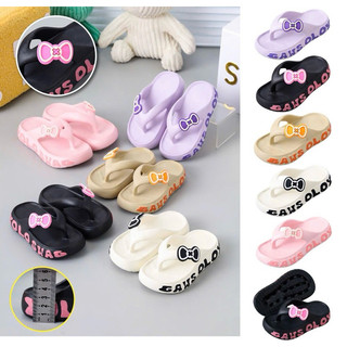   From rộng Dép Kẹp Cho Bé Gái Siêu Xinh Sticker Nơ Dễ Thương Chữ in nổi yolo swag  điểm nhấn 