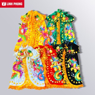  Áo nhung rồng phụng dùng để cúng Bà  Địa Mẫu Chúa Xứ Ngũ Hành,v.v..  