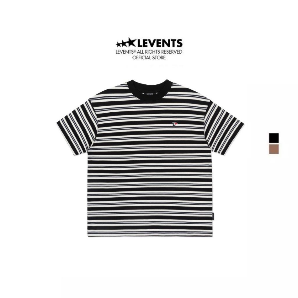 Áo thun Levents Stripes Tee 100% Cotton Unisex T-shirt Oversized