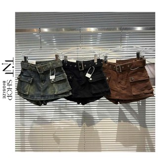 CHÂN VÁY JEAN BIGSIZE TÚI HỘP KÈM ĐAI THẮT LƯNG [ TNT SHOP BIGSIZE 60kg - 90kg ]